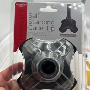 Self Standing Cane Tip - Black fit all 7/8” to 3/4” Kane shafts  NEW